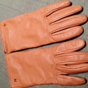 Aigner leather gloves